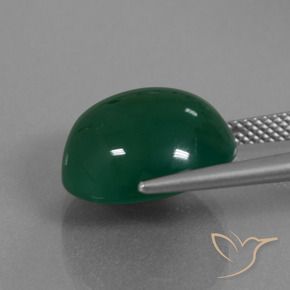 11.22 карата, натуральный Желтовато-зеленый Агат, Огранка Овал, Полупрозрачный