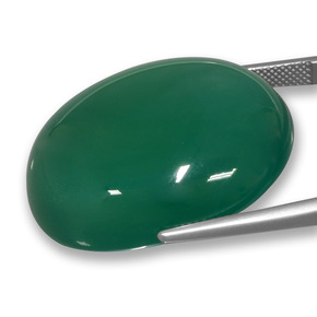 73.25 карата, натуральный Желтовато-зеленый Агат, Огранка Овал, Полупрозрачный