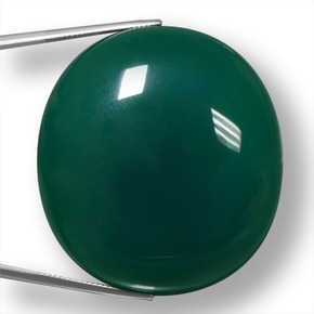 187.05 карата, натуральный Зеленый Агат, Огранка Овал, Полупрозрачный