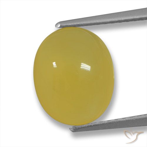 3.73ct Натуральный Медовый желтый Агат, Овал, Полупрозрачный
