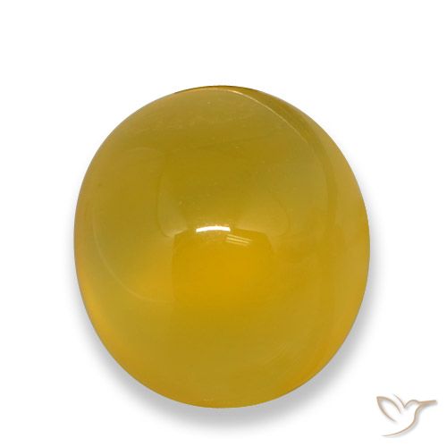 4.74ct Натуральный Темно-желтый Агат, Овал, Полупрозрачный