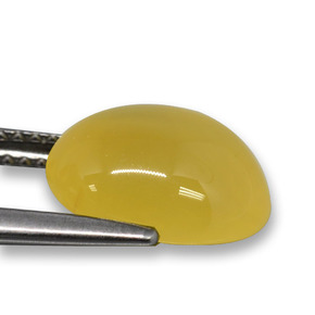 3.65 карата, натуральный Желтый Агат, Огранка Овал, Полупрозрачный
