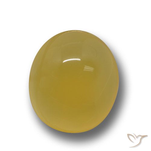 5.23ct Натуральный Темно-желтый Агат, Овал, Полупрозрачный