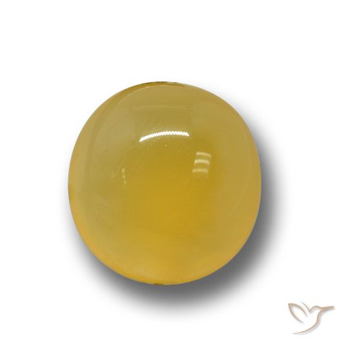 4.43ct Натуральный Темно-желтый Агат, Овал, Полупрозрачный
