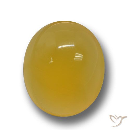 6.48ct Натуральный Золотисто-Апельсиновый Агат, Овал, Полупрозрачный
