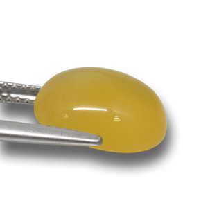 5.47 карата, натуральный Золотисто-Апельсиновый Агат, Огранка Овал, Полупрозрачный