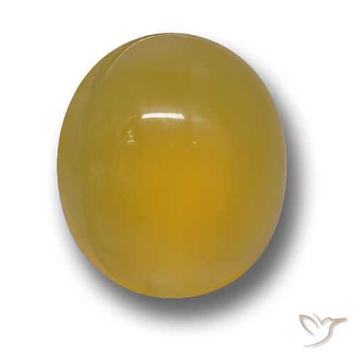 4.40ct Натуральный Медовый желтый Агат, Овал, Полупрозрачный