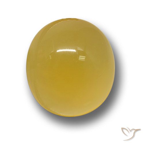 4.67ct Натуральный Темно-желтый Агат, Овал, Полупрозрачный