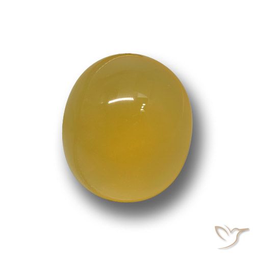 4.96ct Натуральный Темно-желтый Агат, Овал, Полупрозрачный