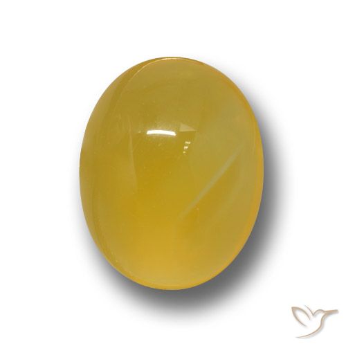 3.64ct Натуральный Темно-желтый Агат, Овал, Полупрозрачный