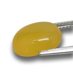 4.85 карата, натуральный Золотисто-Апельсиновый Агат, Огранка Овал, Полупрозрачный