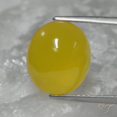 5.56ct Натуральный Желтоватое золото Агат, Овал, Полупрозрачный