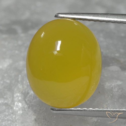 6.28ct Натуральный Медовый желтый Агат, Овал, Полупрозрачный