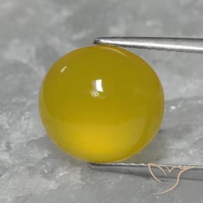 4.64 карата, натуральный Желтоватое золото Агат, Овал, Полупрозрачный