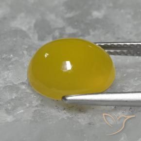 4.64 карата, натуральный Желтоватое золото Агат, Овал, Полупрозрачный