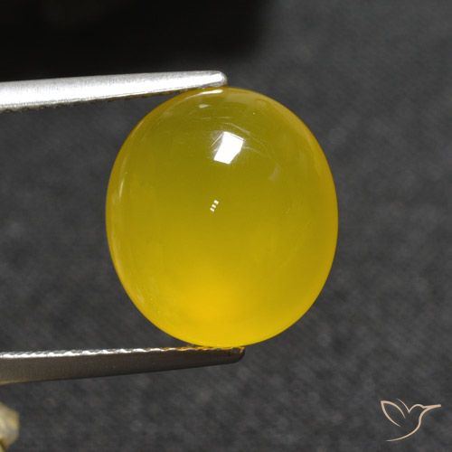 5.93ct Натуральный Желтоватое золото Агат, Овал, Полупрозрачный