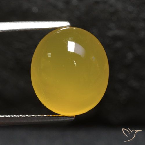 5.56ct Натуральный Медовый желтый Агат, Овал, Полупрозрачный