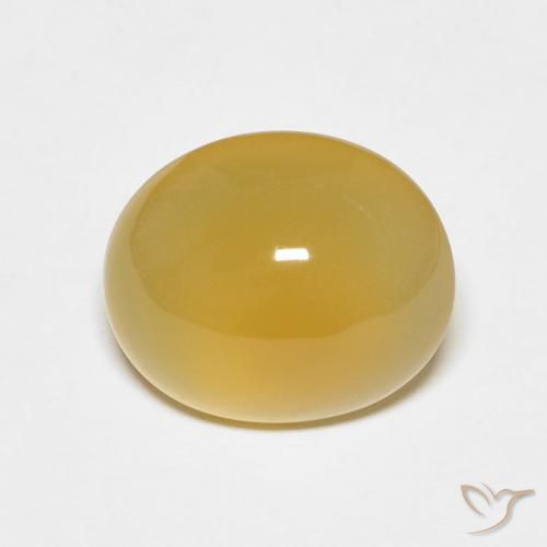 3.79ct Натуральный Темно-желтый Агат, Овал, Полупрозрачный