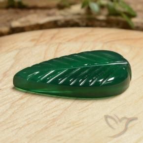 5.78 карата, натуральный Средний зеленый Агат, причудливая, Полупрозрачный