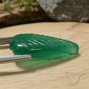 5.30 карата, натуральный Клевер зеленый Агат, причудливая, Полупрозрачный