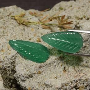 8.55 карата, натуральный Теплый зеленый Агат, причудливая, Полупрозрачный