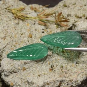 6.05 карата, натуральный Средний зеленый Агат, причудливая, Полупрозрачный