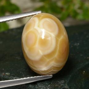 14.86 карата, натуральный Многоцветный Агат, Огранка Овал, Непрозрачный