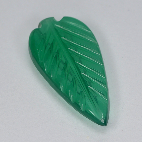 1.39 карата, натуральный Теплый зеленый Агат, Огранка Цветок, Прозрачный