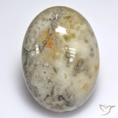 45.62ct Натуральный Многоцветный Агат, Овал, Непрозрачный