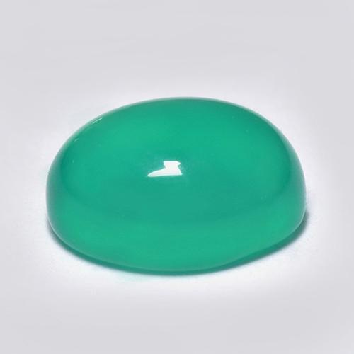 1.55 карата, натуральный Светло-зеленый Агат, Огранка Овал, Прозрачный