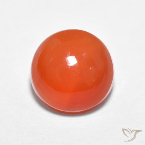 1.84ct Натуральный Средний апельсин Агат, Круглый, Полупрозрачный