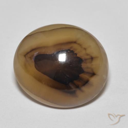 9.50ct Натуральный Многоцветный Агат, Овал, Полупрозрачный