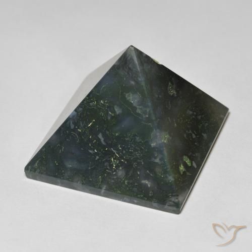89.63ct Натуральный Средний зеленый Агат, Квадрат, Непрозрачный