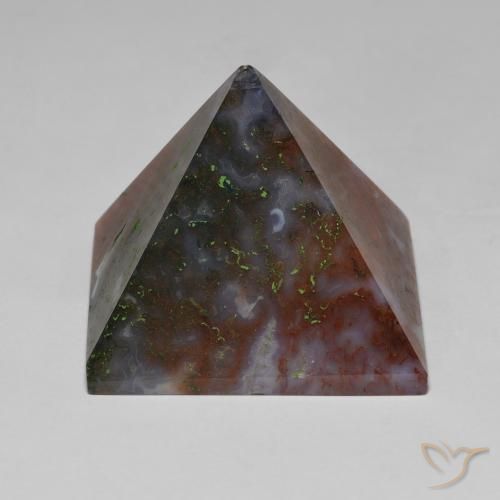 105.43ct Натуральный Зеленый и красный Агат, Квадрат, Непрозрачный