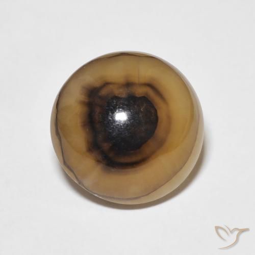8.00ct Натуральный Многоцветный Агат, Круглый, Полупрозрачный