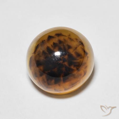 4.35ct Натуральный Многоцветный Агат, Круглый, Полупрозрачный