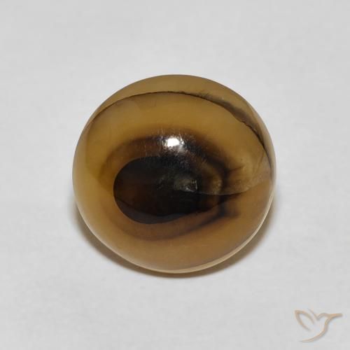 8.35ct Натуральный Многоцветный Агат, Круглый, Полупрозрачный