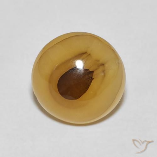 4.21ct Натуральный Многоцветный Агат, Круглый, Полупрозрачный