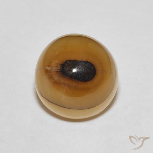 6.78ct Натуральный Многоцветный Агат, Круглый, Полупрозрачный