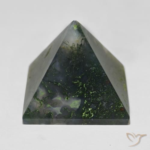 97.43ct Натуральный Средний зеленый Агат, Квадрат, Непрозрачный