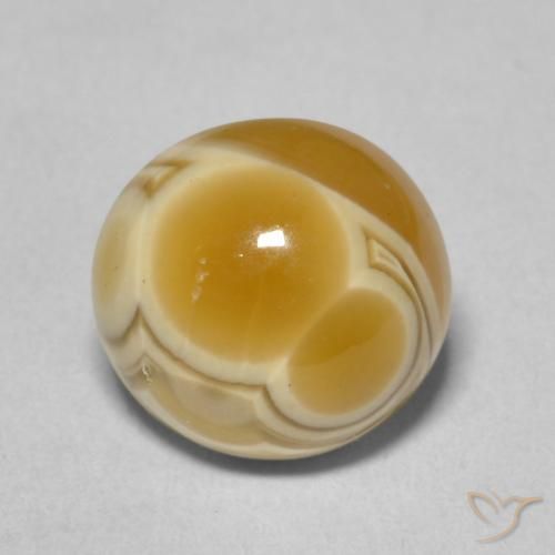 6.55ct Натуральный Многоцветный Агат, Круглый, Непрозрачный