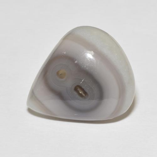 18.49ct Натуральный Теплый белый Агат, Форма груши, Непрозрачный
