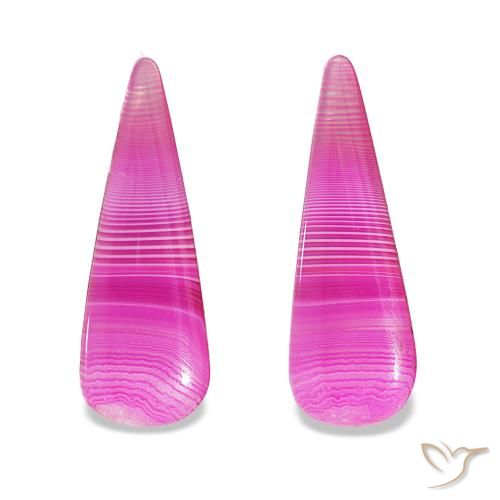 24.65ctw Многоцветный Агат, Форма груши, Полупрозрачный