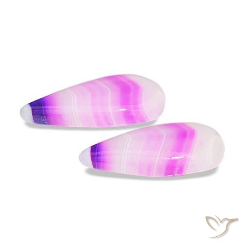 12.18 карата, натуральный Многоцветный Агат, Форма груши, Прозрачный