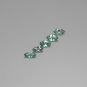  карата, натуральный Зеленый/Красный Александрит, Маркиза, Чистота VS