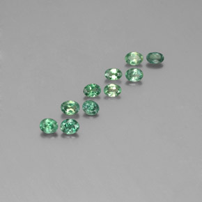  карата, натуральный Зеленый/Красный Александрит, Огранка Овал, Чистота VS