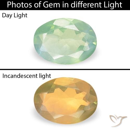 0.12ct Натуральный Светло-зеленый Александрит, Овал, VVS-VS