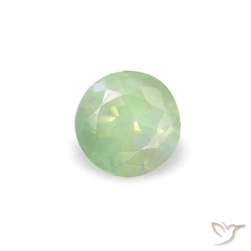 0.19 карата, натуральный Medium Light-Green Александрит, Круглый, VVS-VS