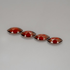 Натуральный Оранжево-Красный Альмандиновый гранат  карата Маркиза, Чистота VS