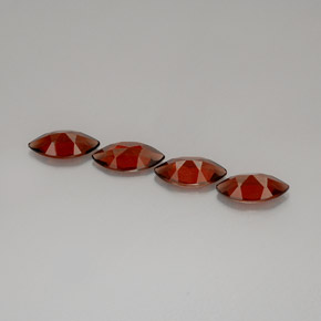  карата, натуральный Оранжево-Красный Гранат Альмандин, Маркиза, Чистота VS